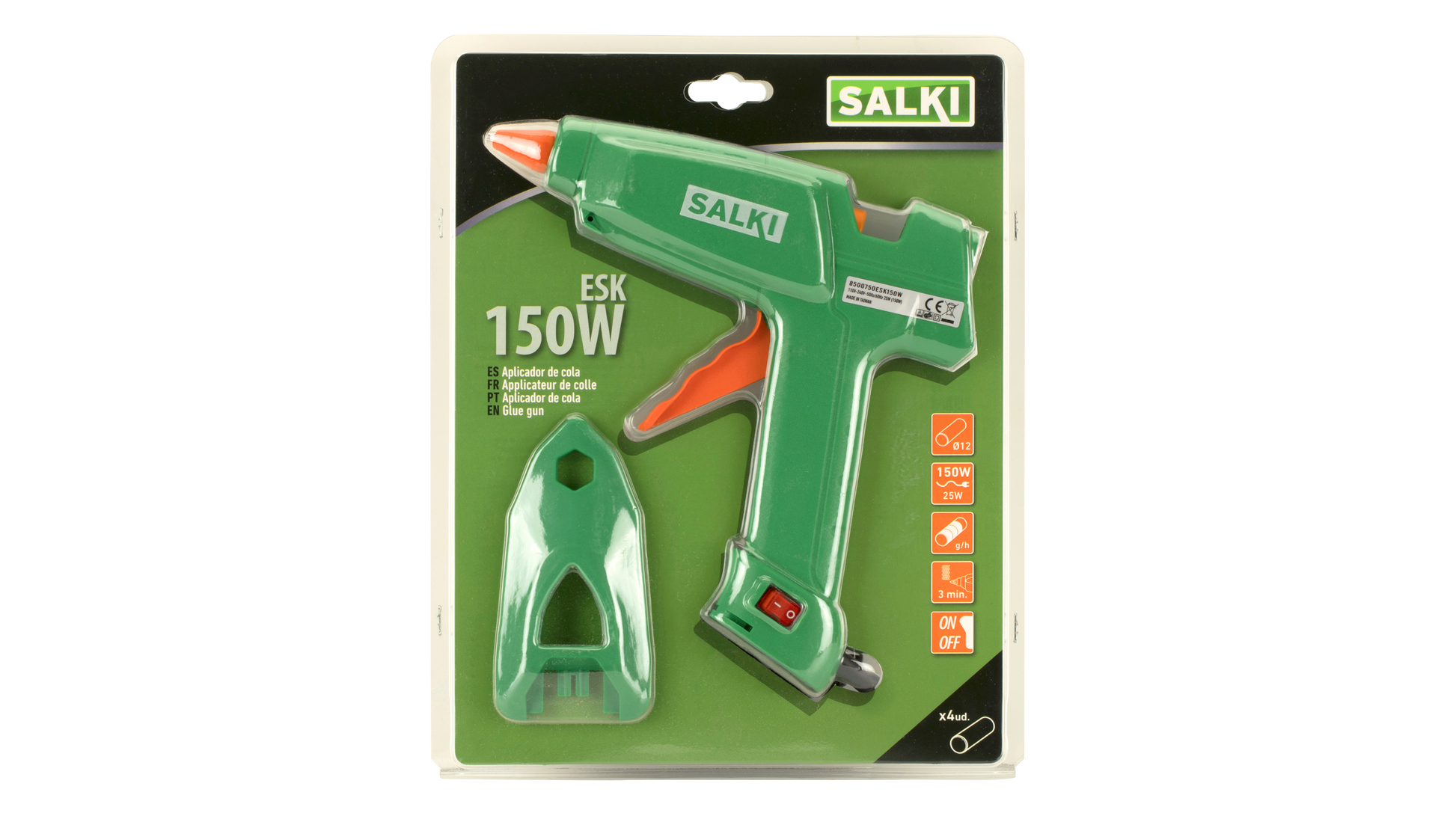 Lijmpistool Salki 150W – professioneel hotmelt pistool voor 12 mm lijmsticks